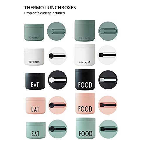 Design Letters Thermo Lunchbox | Handige broodtrommel en Thermo containers voor Baby's, Kids en Volwassenen - Perfect voor Onderweg en Camping | Yoghurt beker | Inclusief Vork en Lepel | 330 ml - Image 6