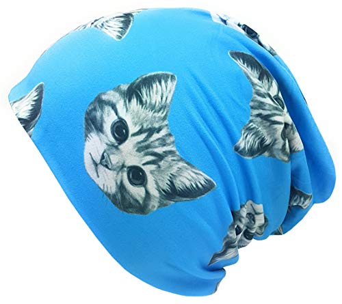 Feelinko Bonnet long unisexe pour homme et femme - Bleu - Taille Unique Cover
