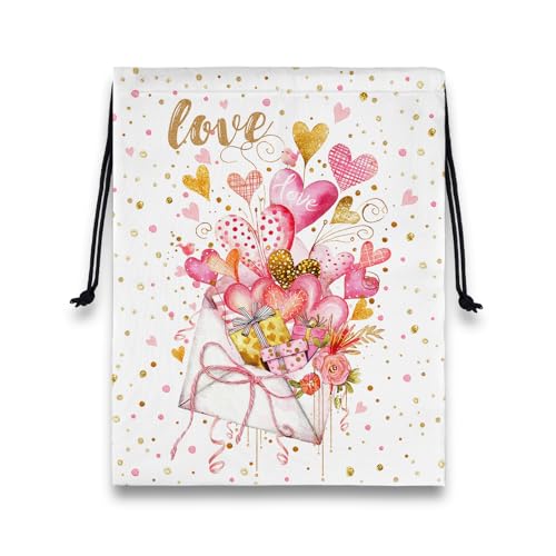 Image of Heart Present Gymnastics Grip Bag Waterproof Storage Pouch String Bag for Gym