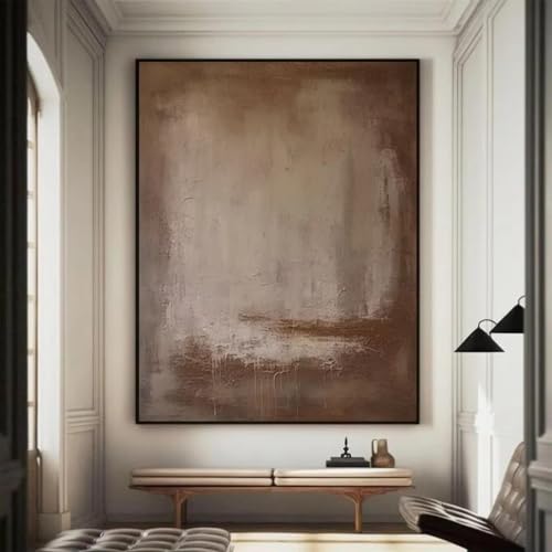Impression sur toile marron haut de gamme décoration murale 30x52cm