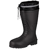 [キタ] 長靴 作業長靴 メガセーフティ 超軽量&屈曲EVAラバー長靴 KR-7040 ブラック 25.5~26.0 cm 3E