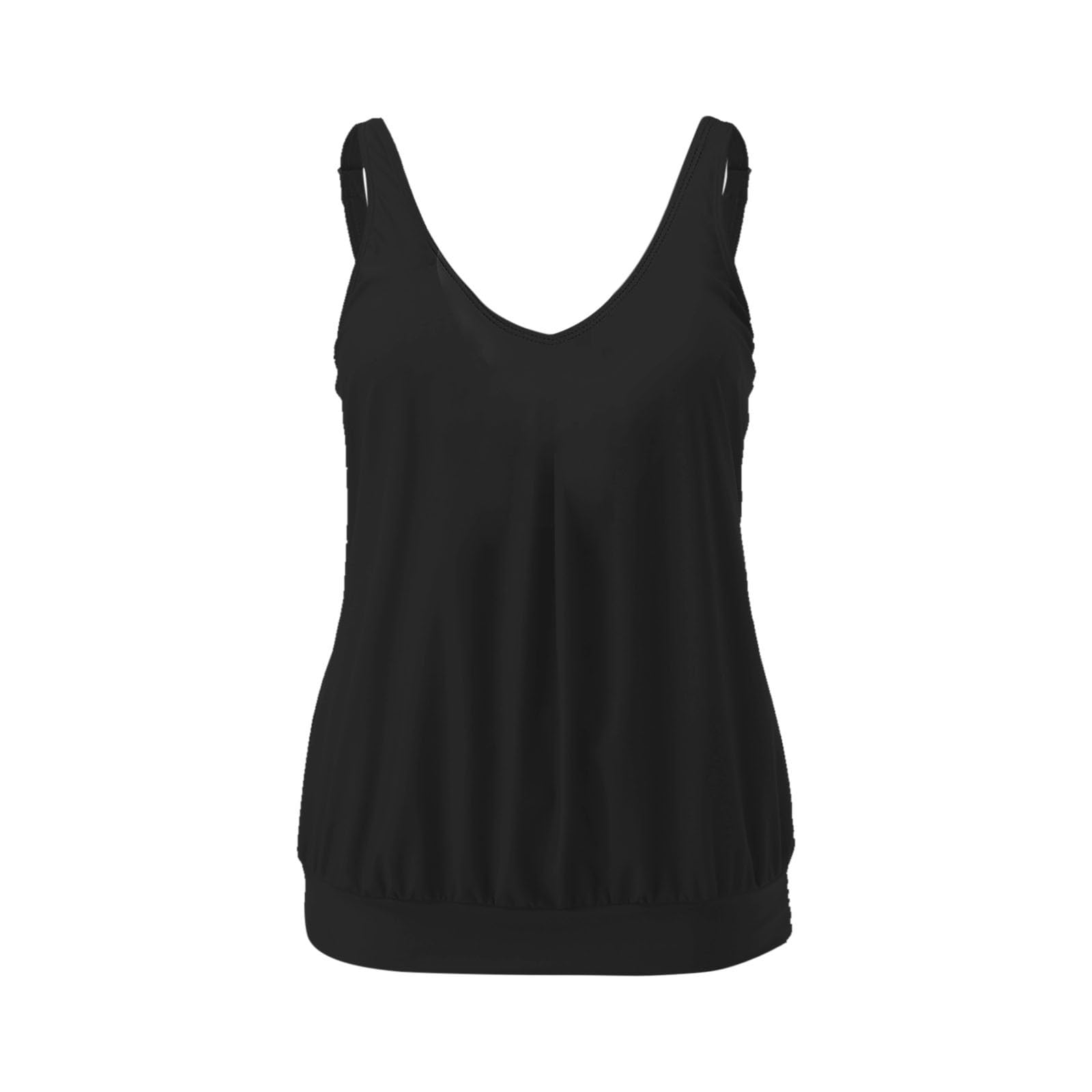 Generisch 2025 - Haut tankini pour femme, coupe ample, haut de natation sans bas, maillot de bain, haut de maillot de bain 2025, débardeurs pour homme
