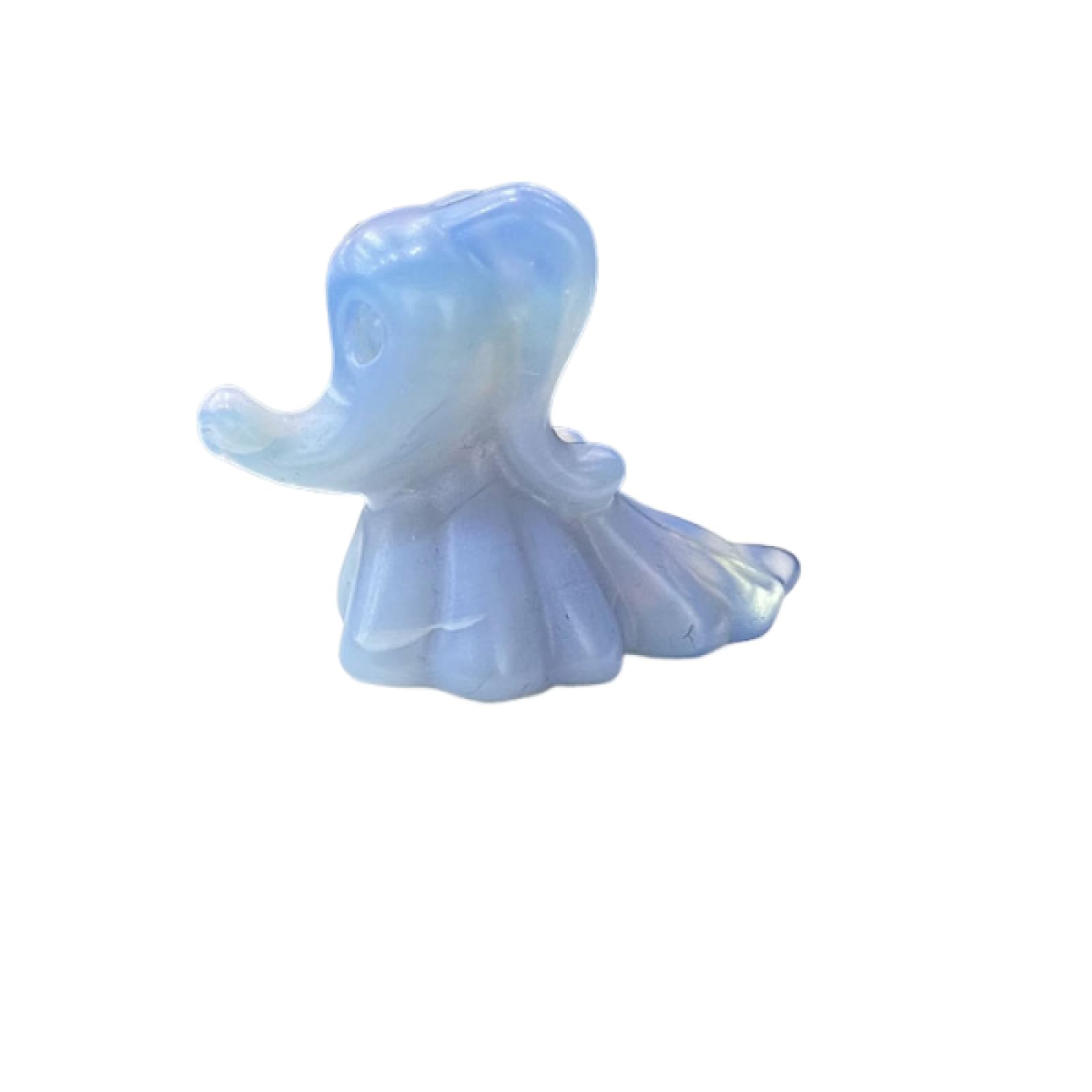 CYLRWSR Crystal Figurines Ghost Dog Statue- Handcrafted Sculpture Decoration Haunting Design Sculpture Ornament,Blue Protein