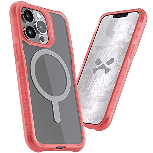 Ghostek COVERT Clear iPhone Case 13 mini with MagSafe and Anti-Yellowing Coating Slim Fit Thin Lightweight Covers Supports Mag Safe Accessories Designed for 2021 Apple iPhone 13 mini (5.4 inch) (Pink)