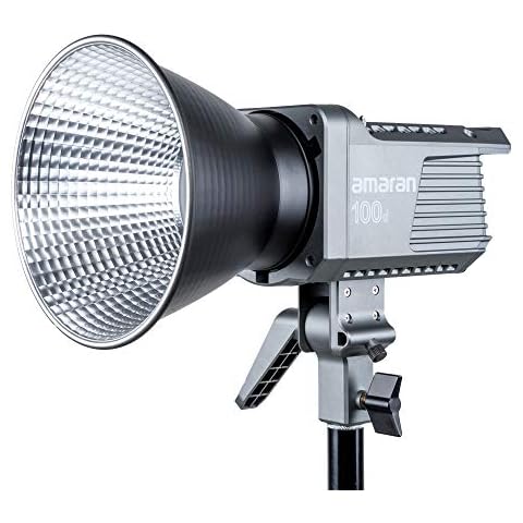 Aputure Amaran 100d COB Light 100W Daylight Balanced LED 5500K, App Control Built-in 9 Lighting Effects DC/AC Power Supply Cover
