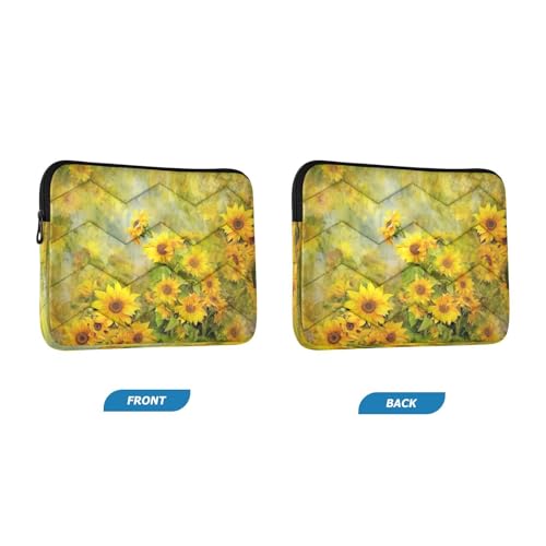 Funda para portátil de girasoles amarillos para 13-14 pulgadas miniatura 2
