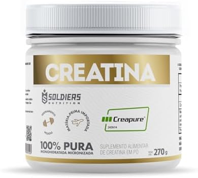 Creatina Creapure 270g - 100% Importada - Soldiers Nutrition