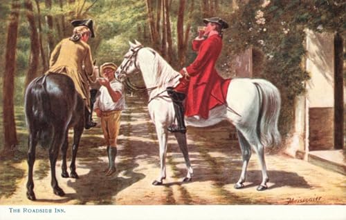 Tableau Jean Louis Ernest Meissonier l'Auberge du Bord de la Route Impression d'Art Mural 60x90cm