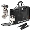 SUCIKORIO Trasportino Gatto Aereo 55x40x23cm Grande Pieghevole Trasportino Gatti Morbido Portatile Borsa per Cani Piccola Taglia 12kg Trasportinos Cani Omologato Aereo con Morbido Cuscino Lavabile