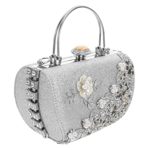 Pochette de soirée en alliage strass et perles pour femme
