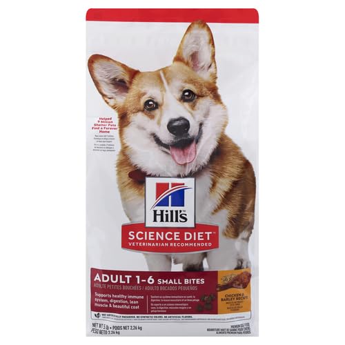 Image of Hill's Science Diet Adult 1-6 Small Bites Dry Dog Food (Pack of 4)