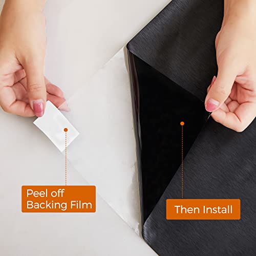 Static Cling Total Blackout Window Film Privacy: 100% Light Blocking Window Privacy Film Window Tinting Film For Home Sun Blocking Window Tint Window Heat Blocker Window Cover #TOP3