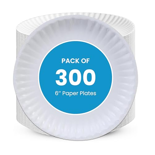 Catálogo para Comprar On-line Platos para pastel - los más vendidos. 43 Perfectware - Kitchen Essentials - Plato de papel de 6 a 300 pulgadas, color blanco (300 unidades/paquete)