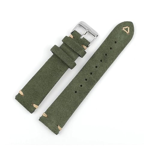 HMFang XG[hU[vohXgbv 18 ~[g 19 ~[g 20 ~[g 22 ~[gNCbN[XvXgbvxgXeb`gANZT[(Green,19mm silver buckle)