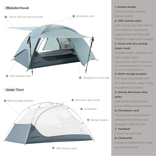 Montiro Wander Hawk 1-2 Person Tent