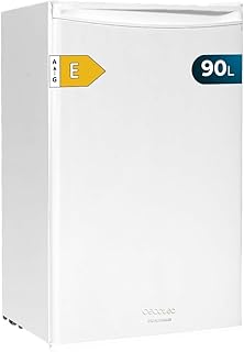 Cecotec Nevera Pequeña Frigorífico Mini 90L de 1 Puerta Bolero CoolMarket TT 90 White E. Frigorífico Sobremesa, 83cm de Alto y 47cm de Ancho, Bajo Consumo, Temperatura Regulable, Blanco