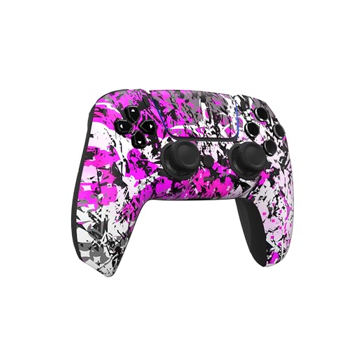 Image of Custom Controllerzz Custom Wireless Controller Compatible with PS5 - Multiple Designs Available (Shadow Bloom)