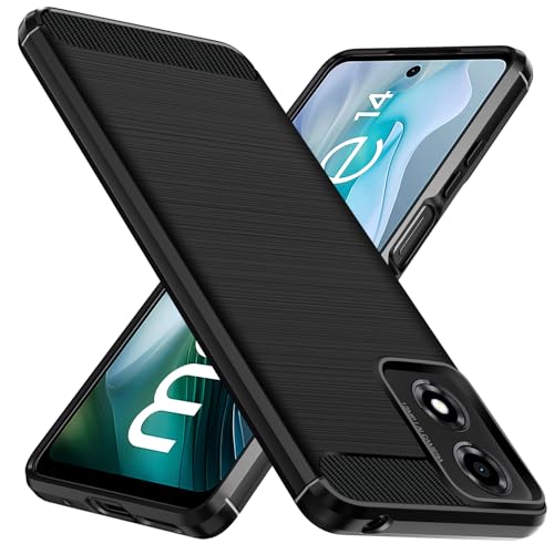 iVoler Cover per Motorola Moto G35 5G, [Protezione Antiurto di Grado Militare] Custodia Sottile Morbida in Silicone TPU Anti-Impronte Anti-Graffio Protettiva Case, Nero
