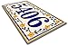 Yellow Flowers House Address Ceramic Tile House Number Address Plaque
