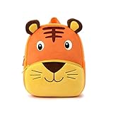 BEFUNIRISE Toddler Backpack for Boys and Girls, Cute Animal Cartoon Mini Backpack Little For Kids 2-6 Years (Tiger)