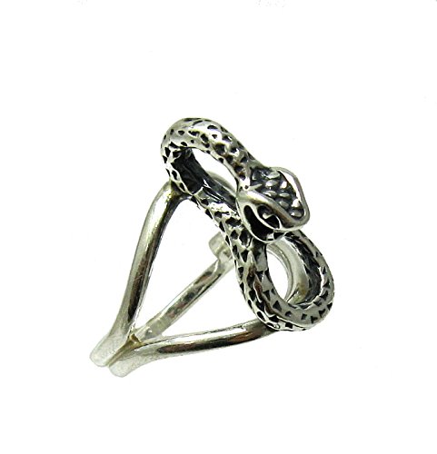 Bague serpent en argent 925 ajustable R001354 bijou d'exception
