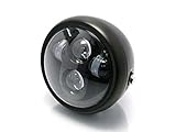 È UN FARO REALMENTE MOLTO SOLIDO E MOLTO SOLIDO: realizzato con un corpo in acciaio. Funzione 1: luce anabbagliante / Funzione 2: luce abbagliante / funzione 3: luce laterale / di parcheggio. Spina H4 standard