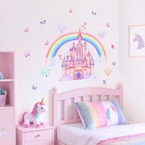Vinilos Decorativos Castillo Arcoíris para Pared miniatura 3