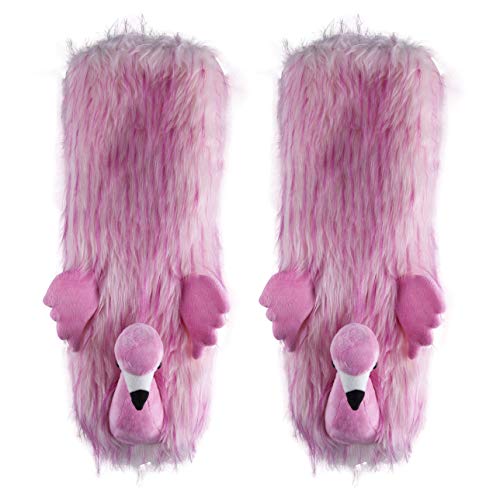 Oooh Yeah Women's Animal Grippers Slipper Fuzzy Winter Soft Sherpa Cozy Warm Cute Funny Christmas 9-11 Socks #TOP4