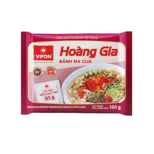 VIFON Hoàng Gia Instant Brown Rice Noodles with Real Crab