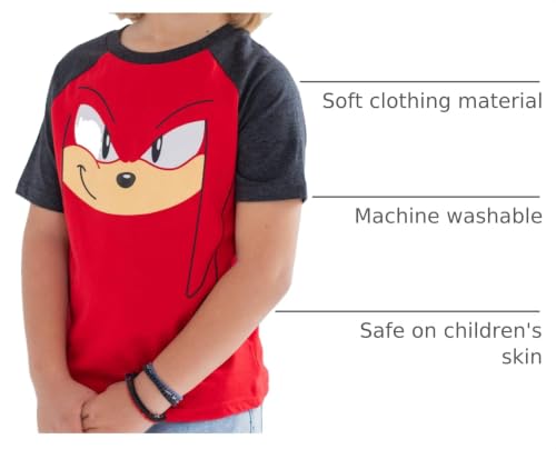 Image of SEGA Sonic the Hedgehog Boys' 3-Pack Short Sleeve T-Shirts Toddler to Big Kid
