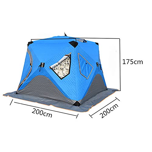 Carpa de pesca invierno 3-4 personas resistente y cálida miniatura 6
