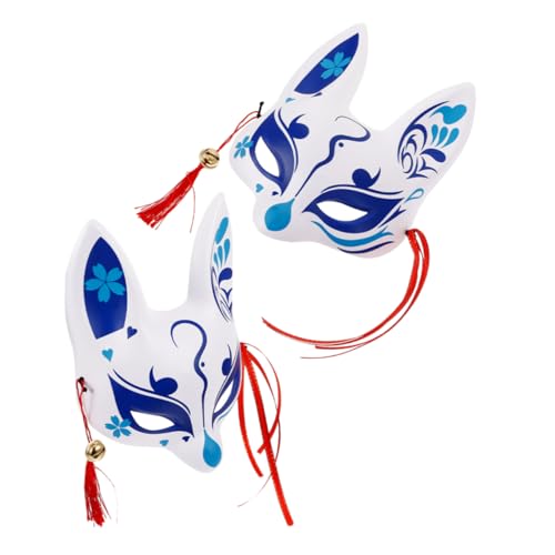 Demi-masque de renard japonais pour cosplay costume d'animal confortable