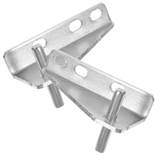 HONITANO 2個 ステンレス製冷凍庫ドアヒンジ 間隔 静音ラバーキャップ付 家用厨房 業務用冷凍庫対応 耐錆性交換用アクセサリー