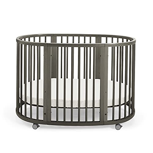 Stokke Sleepi Crib/Bed, Hazy Grey - Crib & Bed for Babies 0-36 Months - Adjustable, Stylish & Flexible - Optional Extension Kit for Children Up to 10 Years Old