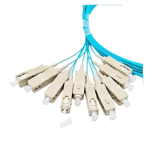Fibre pigtail FTTH OM3 SC UPC 0.9mm de qualité supérieure pour infrastructure réseau 1.5m - 2