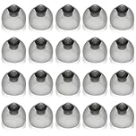 20 Pack Hearing Aid Domes, 9mm Semi-Open Vented Hearing Aid Buds, Soft Silicone Skin-Friendly Replacement Tips, Washable Hearing Aid Accessories, Earplug Dome, Compatible with SDS 4.0 Receivers (M)