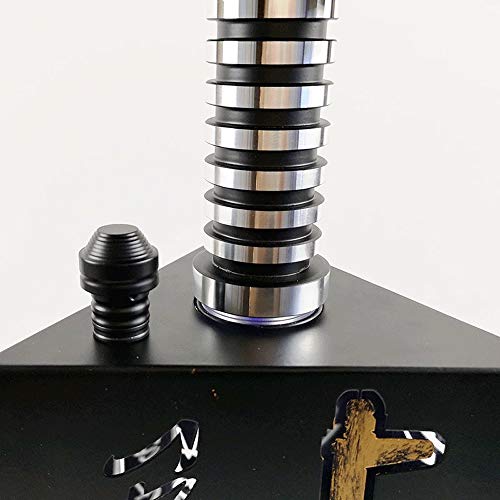 JYXZM Shisha Set Komplett Schwarz - Shisha + LED mit hochwertigem Shisha Zubehör - Exzellenter Durchzug und Genialem… – Bild 3