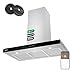 Produktbild CIARRA CBCS9102 A+++ Dunstabzugshaube 90cm Umluft 650m³/h mit CBCF003 Aktivkohlefilter Touch-Bedienung 4 Stufen Inkl. Booster Wandmontage Abluft Abzugshaube Wandhaube Edelstahl Silber