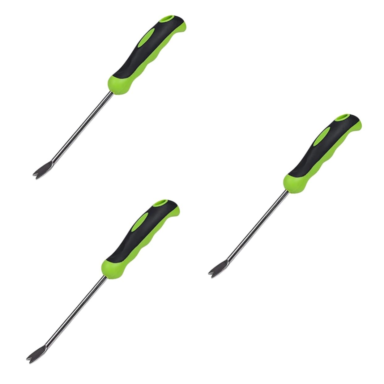 3 Pezzi di Strumenti per Diserbo Sradicamento Rimozione dell' Estrattore Sarchiatore Attrezzi da Giardinaggio Coltivatore Attrezzo da Giardino Strumenti per La