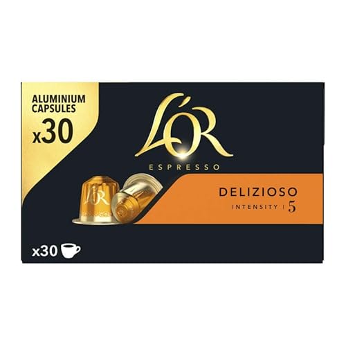 Café Capsules Espresso Delizioso Compatibles Nespresso Intensité 5 'or Espresso La Boite De - vue 3