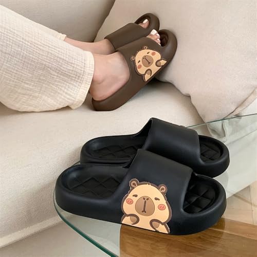 Image of Men's and Women's Capybara Slides,Cute Capybara Slippers for Indoor Outdoor,Non Slip Quick Drying Shower Shoes,Comfort Cloud Slides Sandals