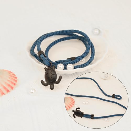 LINY Ocean Animal Nautical Braided Wrap Rope Bracelets, Navy Marine String Bracelet with Hook Shark Dolphin Turtle Octopus Braided Bracelets Sea Animal Lover Gifts for Women Men3