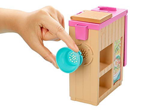 Barbie Noodle Bar Playset con Muñeca y Accesorios miniatura 4