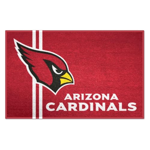 FANMATS 8253 Arizona Cardinals Starter Mat Accent Rug - 19in. x 30in. | Sports Fan Home Decor Rug and Tailgating Mat Uniform Design