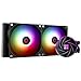 TR AQUA ELITE 240 ARGB CPU-Flu00fcssigkeitsku00fchler, 240 Reihen Ku00fchlung, 2 x 120mm PWM Lu00fcfter, S-FDB-Lager, fu00fcr AMD/AM4/AM5, INTEL LGA1150/1151/1155/1156/1200/2011/1700(Schwarz)
