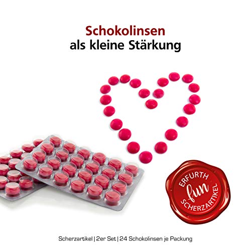 Lustige Pillen PRÜFUNGSSTRESS KOMBI Pille 2er Set, als Geburtstagsgeschenk. Spaß, Anti Stress, gute Laune, Junggesellenabschied Mann und Frau. mit John Silver® Orakelsprüchen