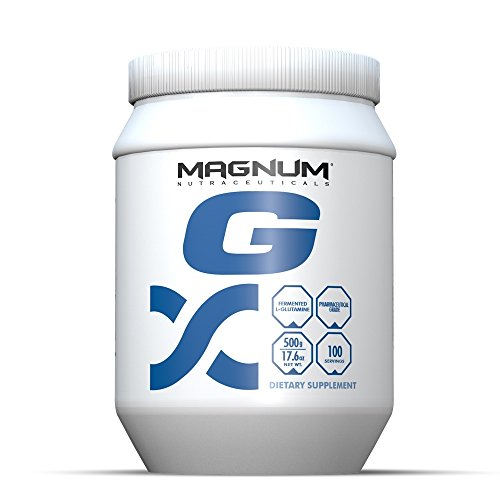 Magnum Nutraceuticals L-Glutamine - 100 Servings - Amino Acid - Immune System Support - Build & Repair Lean Muscle - Improve Blood Flow