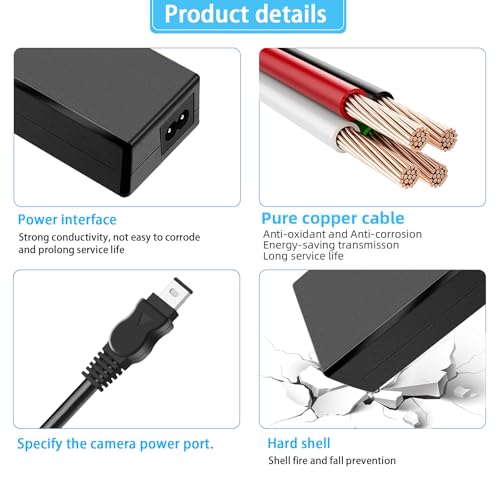image for TKDY AC-L100 for Sony Handycam Camcorder Charger Cord Power Supply Ada