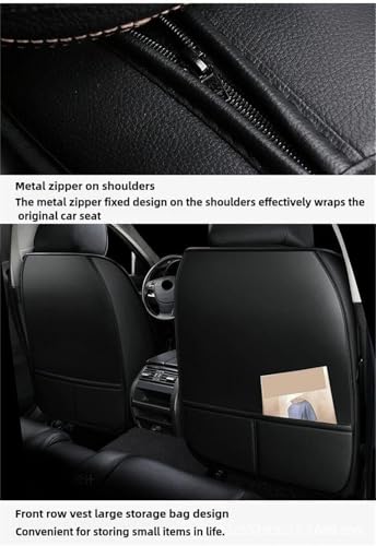 Housses de siège Ford Fiesta VIII en cuir étanche pour intérieur chic - 6