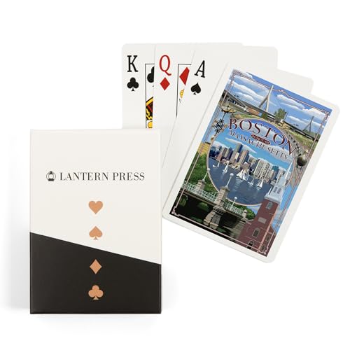 Baraja de Cartas Lantern Press Boston, Massachusetts, 52 Cartas Póker